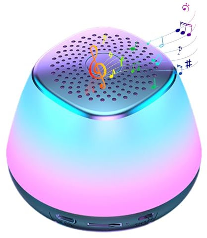 Gomice Small Wireless Speaker - Colorful Light Up Speaker Small Portable Speaker | Wireless Speaker, Subwoofer Car Speakers for Outdoors