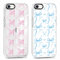Foonary 2 Pack Clear Bow Print Phone Case for iPhone 8/SE 2022/7/SE 2020 4.7, Pink Blue Design Aesthetics Transparent Pattern Soft Silicone Cases,Shockproof Bumper Protector Girls Cover, for iPhone 7