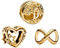 NUNUYAYA Damen Charm Anhänger für Armband 925 Sterling Silber Golden Family Beads passend Armband Halskette,Charm Anhänger für Europäischen Armbänder Frauen Mädchen 3-Stück/Paket