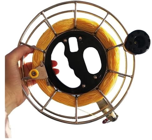 Kite ReelMute Kite Reel Winder, mit 1200 Metern dreisträngiger Leine, Brems- und Rücklaufsperre, Kite String Reel for Erwachsene und Anfänger(26cm/10.2)
