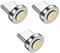 3 Pcs Magnetic Charging Cable Adapters, PD 100W Super Fast Connector Tip, 7-Pin Type C Magnetic Tips Connector Head 360 Rotating Plug for Samsung S22 S21 Laptop Tablet (Silver)