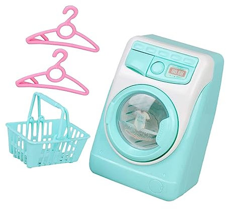 PHENOFICE Lavatrici Giocattolo Elettrico Mini Elettrodomestico Set Lavatrice Ragazzo Ragazza Educativo Plastica Pratica