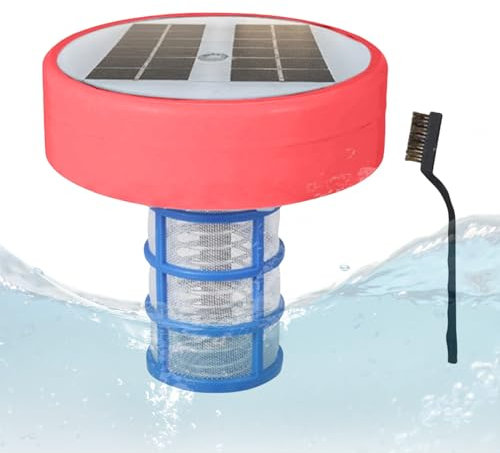 Ioniseur solaire pour piscine, purificateur d'eau de spa, efficacité solaire, éclairage LED multicolore, 6,29 pouces, pour eau douce, systèmes d'eau salée similaires