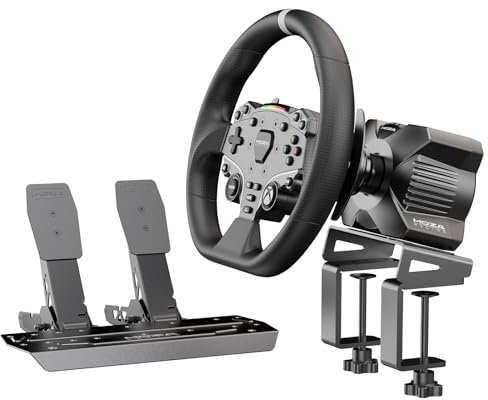 MOZA R3 Wheel and Pedals Bundle Kit for Xbox & PC Racing Simulator Video Game Controller