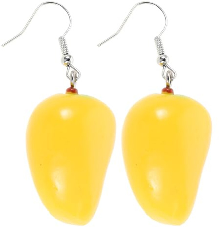 DEARMAMY Frucht Ohrringe Damen Mango Ohrringe Frucht Accessoires Damenohrringe mit Anhänger Mädchenohrringe Ästhetische Mangoschmuck für Damen