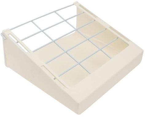 UTHCLO Kaninchen Futterständer aus Kunststoff Stahl Integrierter Gras Halter für Meerschweinchen und Kleintiere Befestigung für Haustierkäfige Futterspender für Luzerne und Heu