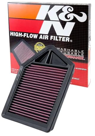 K&N High-Flow Original Lifetime Engine Air Filter: Washable, 33-2437
