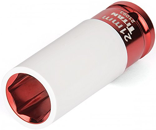 Titan Tools 2191 - Llave de vaso de tuerca profunda (17 mm, 1/2), 21mm, 1