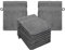 Betz Premium Lot de 10 Gants de Toilette en éponge lavettes pour Le Visage en 100% Coton Gant de Toilette pour bébé Couleur Gris Anthracite