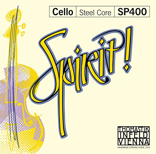 Thomastik Saiten für Cello Spirit! Fractional - kleine Größen Satz 3/4 mittel Chrom