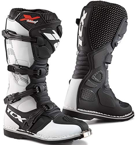 TCX X-Blast-Stivale Moto da Uomo, Multicolore (BIAN), 41 EU