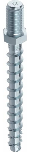 MULTI-MONTI-plus Betonschraube mit Anschlussgewinde blau verz. 7,5x120 - 50 Stück