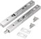 IGNPION Pack of 2 Door Flush Bolt Latch Lock Concealed Door Bolt Security Lever Action 304 Stainless Steel Brushed Slide Latch with Strike and Screws - Perfect for Wooden French Doors (20cm in Length)