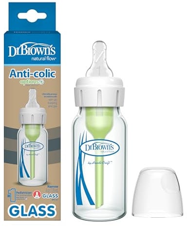 Dr. Brown's Options+ Anti-Kolik-Glasflasche, schmal, 120 ml