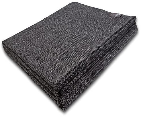Craft Story Decke Yara - Tagesdecke aus 100% Baumwolle - Sofadecke, Wohndecke & Baumwolldecke - Grau Uni, ca. 170 x 220 cm