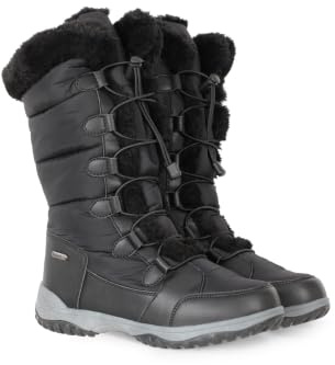 Mountain Warehouse Snowflake Extreme Womens Snowboots | Ladies Cosy & Warm Winter Long Footwear with Faux Fur, Thermal Tested -30°C & High Traction Outsole for Extra Grip, For Snow