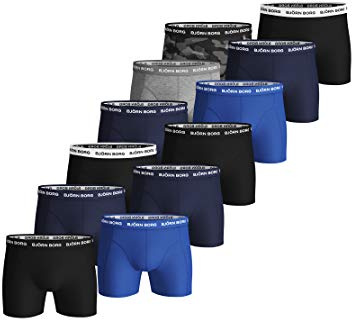 Björn Borg Herren Retroshorts, Mehrfarbig, XL (12er Pack)