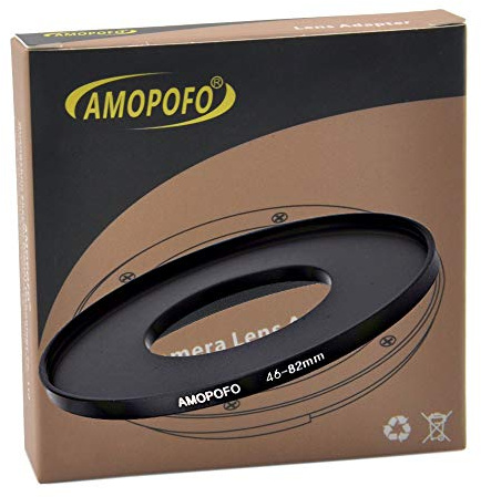 46 bis 82mm Metall Filter-Ring,46-82mm Step up Filteradapter Ring - von Kamera Objektiv mit 46mm Filtergewinde auf 82mm Filter-Ring