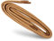 Kaps Lacets ronds cirés, lacets 100% coton naturel, lacets élégants pour chaussures habillées et décontractées, fabriqués en Europe (90 cm - 36 pouces - 5 à 6 paires d'oeillets / 10 - Beige)