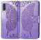 Roar Handyhülle für Samsung Galaxy A50 Hülle Samsung A50 | Book Case Flip Tasche mit Magnet Kartenfach Standfunktion | Lila Flieder