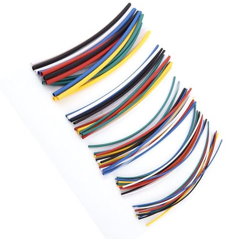 Fafeicy Tube thermorétractable 70 pièces, tube rétractable 2: 1 sans halogène en polyoléfine, tube rétractable à manchon de câble enveloppant, pour connexion par fil, Gaine Thermorétractable