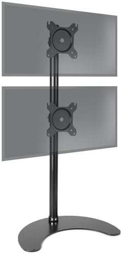 Duronic Dual Monitor Stand DM15D2V2 Adjustable Computer Monitor Arms Multi Stand Dual Screen Stands Ergonomic 2 Monitors Mount Display Stands for Two Monitors 13-32 Inch Desk Mount Screens
