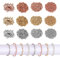 3840stk. Metallperlen 4mm Metall Spacer Bulk perlen, Silber Gold Rosengold Runde Cube Quadratisch Säule Zwischenperlen for Schmuckherstellungs Zubehör DIY Schmuck Armband Halskette