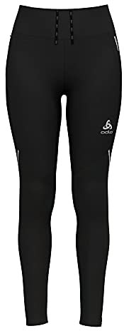 Odlo Damen Langlauf Tight CERAMIWARM, Black, S