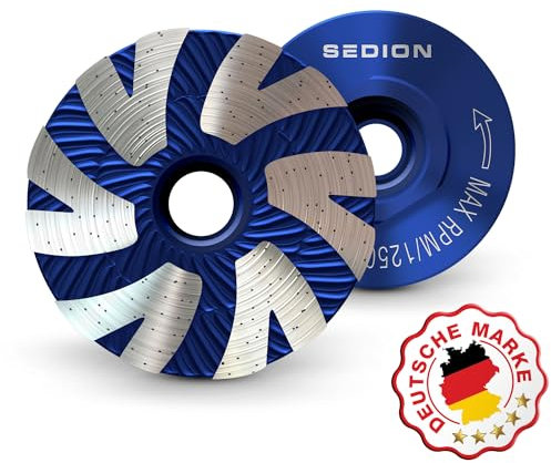 SEDION ® Mola a tazza diamantata Ø 50mm x M14 - per la rimozione rapida della colla per piastrelle - Mola diamantata - Qualità Sedion premium - Compatibile con Bosch, Makita ecc.