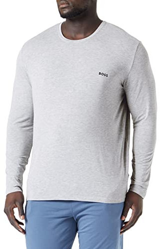 BOSS Men's Comfort Ls-Shirt Rn Long-Sleeved, Medium Grey33, M