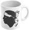 Tasse aus Keramik mit Korsika-Motiv