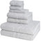 Ross - 8 teiliges Frottier-Set - Cashmere Feeling (2 X Wasch- 2 X Gäste- 2 X Dusch- 2 X Handtuch im Set) - 520 g/m2 - Baumwolle - Walkfrottee - saugstark - weich und flauschig - Chrom
