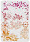 FINGERINSPIRE Flower Corner DIY Decorative Stencil Template 29.7x21cm A4 Large Reusable Template Paint Wood Chalk Signs for Painting Wood Wall Furniture Holiday DIY Craft Decor