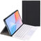 Bueuwe Tastatur hülle für Samsung Galaxy Tab S5e 10.5 2019-7-farbige Bluetooth-Tastatur mit Hintergrundbeleuchtung und Touchpad für SM-T720/T725/T727,Schwarz,White Keyboard
