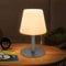 uuffoo Led Akku Outdoor Tischlampe LED tischleuchte kabellos 7 Farben, USB-C-Aufladbar für Schlafzimmer Esstisch Garten Balkon Camping (Grau)