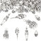 FINGERINSPIRE 60 Stück 4 Stile Metallskelett Schädel Handklauen Charme Vogelkopf Skelett Anhänger Legierung Krähe Rabenschädel Charms Tibetischen Stil Anhänger Für Schlüsselanhänger Halskette Armband