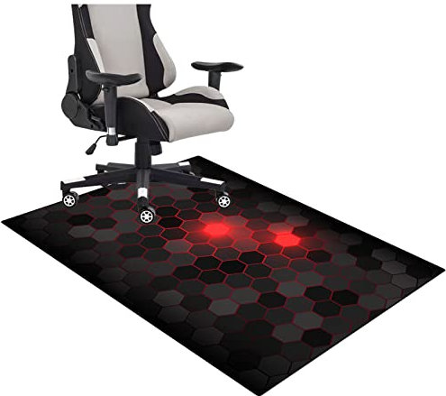 CBDHB Gaming Stuhl Unterlage Bodenschutzmatte, Stuhlmatte für Hartholzböden, für Büro, Zuhause, Mehrzweck-Stuhlteppich für Zuhause/Büro, Kratzfest, rutschfest 70 × 100 cm