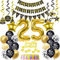 Luftballons 25. Geburtstag Dekoration, Ballon 25. Geburtstag Mann, gold Tortendeko 25 Jahre Mann & Frau Geburtstagsdeko