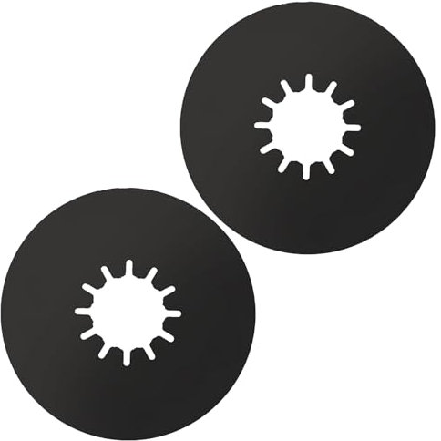 TonGass (Paquete de 2, Negro) Placa de lubricación de Enganche de 5ª Rueda de 10 Pulgadas para Caravana, Remolque, Quinta Rueda, Accesorios de Rueda para Remolque de 5ª Rueda, Kit de Seguridad