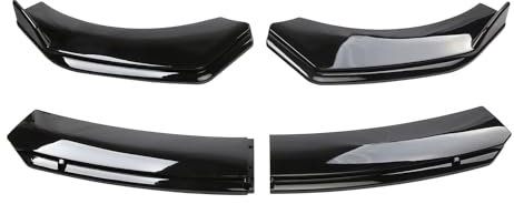 Auto-Frontspoiler, kompatibel mit Mercedes-Benz E-Class Sedan 3. Gen (W211) 2002-2009, Stoßstangenspoiler,A-Black