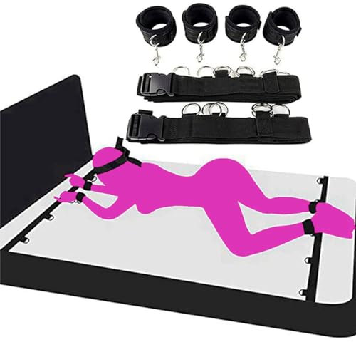 Bondage Restraints Spreaders Bar Legs and Hands Sex Bondage Set Thigh Wrist Ankle Straps Adult Handcuffs Bed Restraints for Sex Bed Tie Down Straps Adult Sex Resistant Tie Up for Women Sweatshirt
