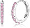 LOLIAS Creolen 925 Sterling Silber für Damen Mädchen - Kleine Zirkonia Ohrringe Huggie Hypoallergen Schlafen - Kinder