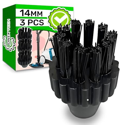3 Stück Set Rundbürsten für Polti Vaporetto Dampfreiniger - Garantie 5 Jahre - ONIX TECH