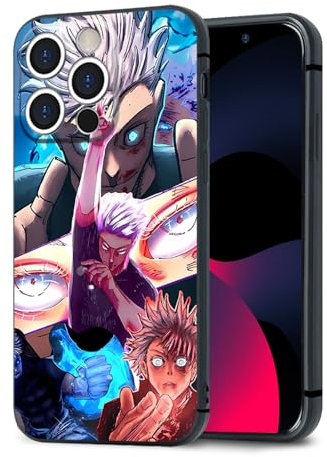 HWLHJJ Satoru Gojo JJK Cool Exclusive Case for Manga Characters, Soft Anime Mobile Phone Case Made of Silicone And TPU for iPhone 12 Pro Max