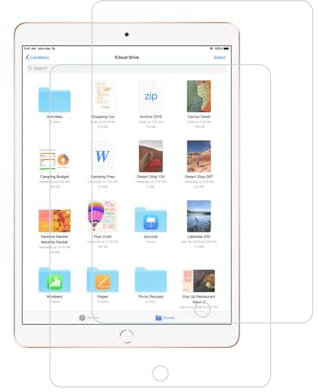 HYGMOCC Design für Apple iPad Air 3 (2019) 10,5 Zoll Displayschutzfolie aus gehärtetem Glas, kratzfest, blasenfrei, High Definition (2er-Pack)