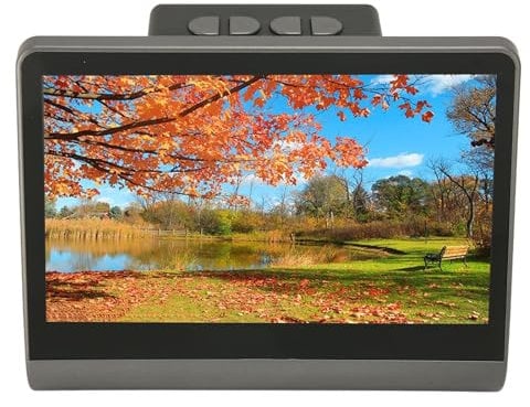 Escáner de Películas y Diapositivas de 48 MP con Pantalla LED de 7 Pulgadas, Escáner de Películas Digital Todo en Compatible con Memoria de 16 GB Convierte 135/110/126 (Enchufe