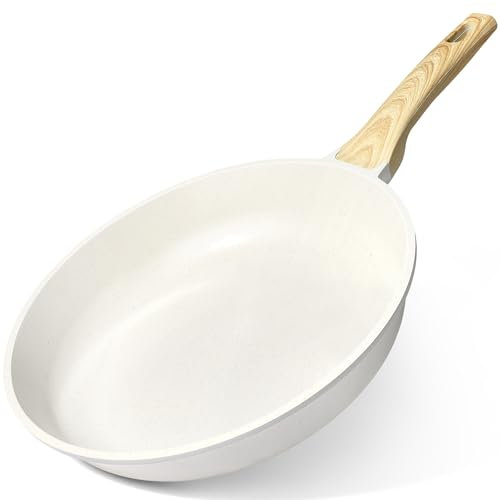 GiPP Poêle à Frire Antiadhésive en Céramique – Poêle Saine et Non Toxique de 26 cm, Compatible Induction, Sans PFAS ni PFOA, Passe au Lave-Vaisselle, Manche Reste Froid