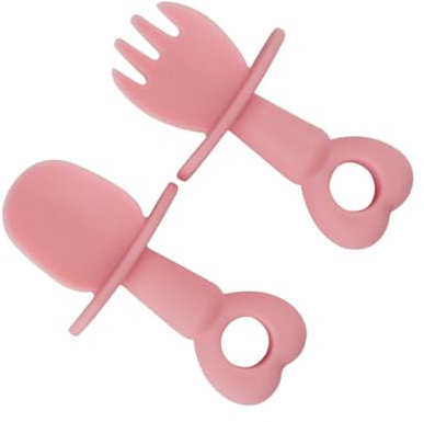 Vaguelly 2Stücke Fördert Selbstständiges Essen Geschirr Herzform Für Babytraining Säuglingsernährung