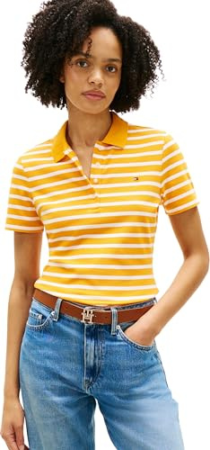 Tommy Hilfiger Damen Poloshirt Kurzarm Slim Fit