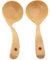 SIXRUN Cucchiaio di Betulla Premium il Lato Riscaldamento del Lato di Legno Resistente Ai 2 Pezzi per gli Utensili di Cottura Synstick Ideale per il Natale